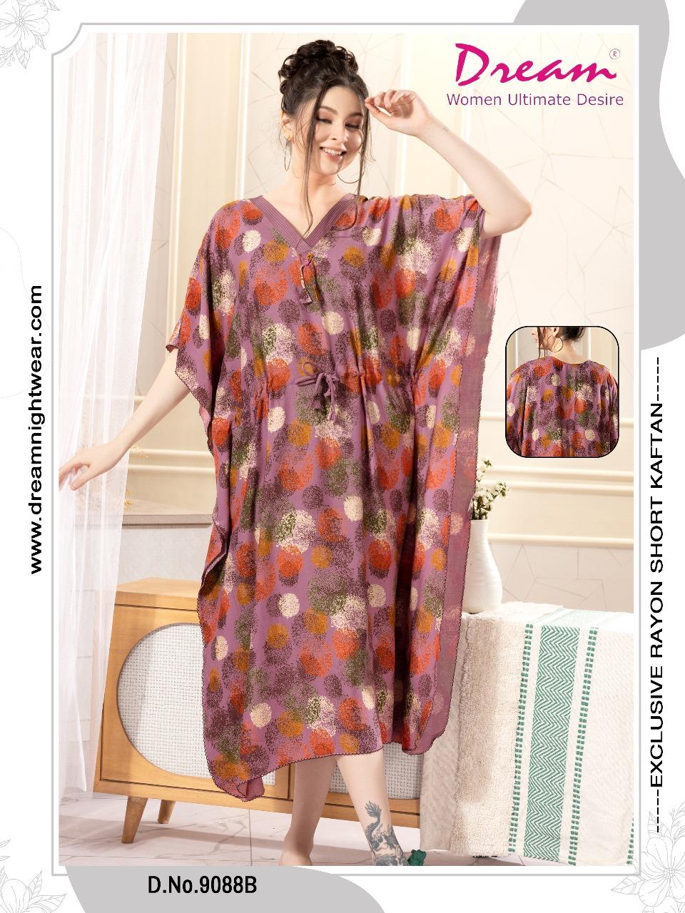 Rayon Self Design Printed Short Kaftan