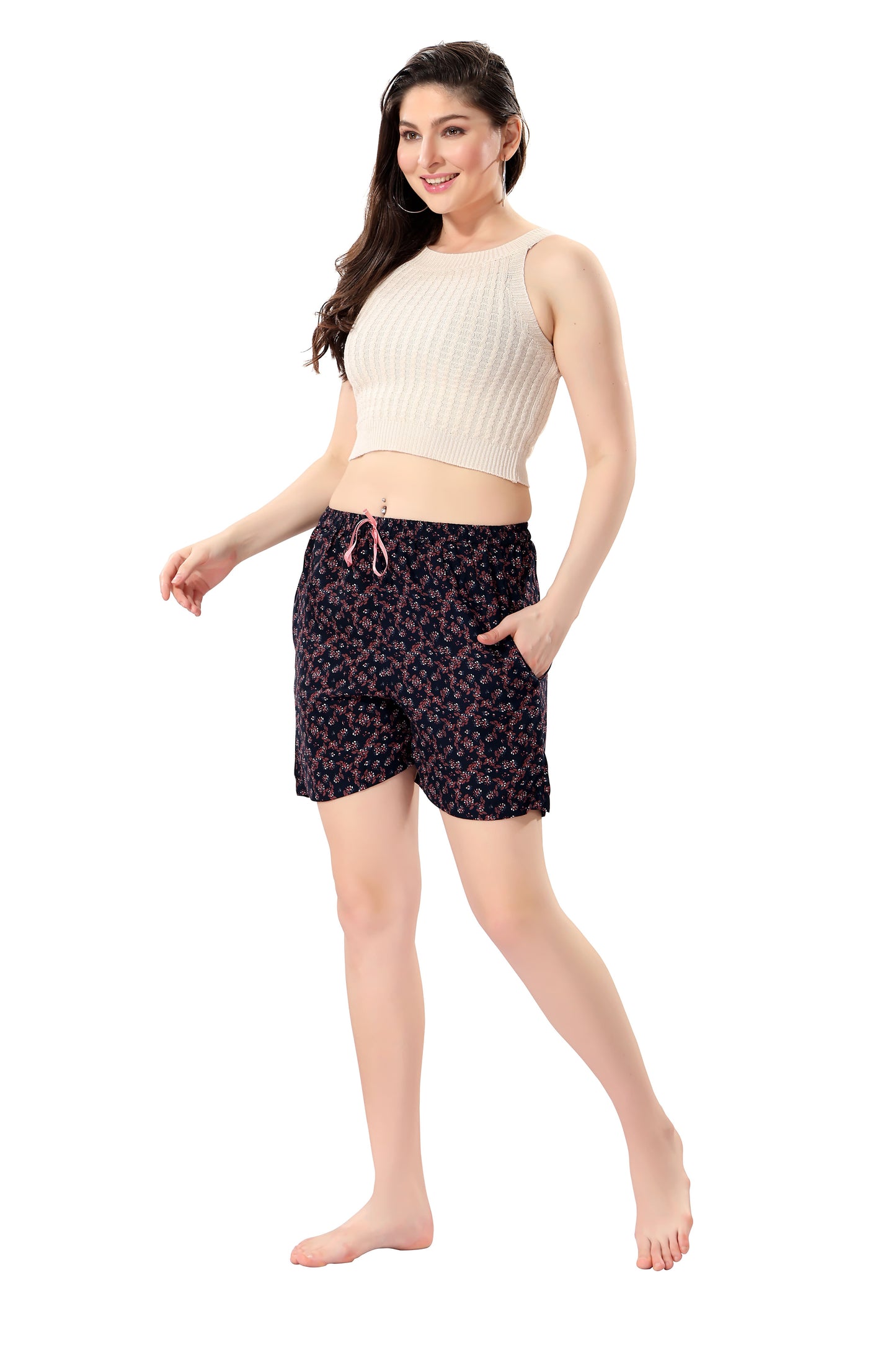 Premium Rayon Printed Women's Shorts For Casual Comfort