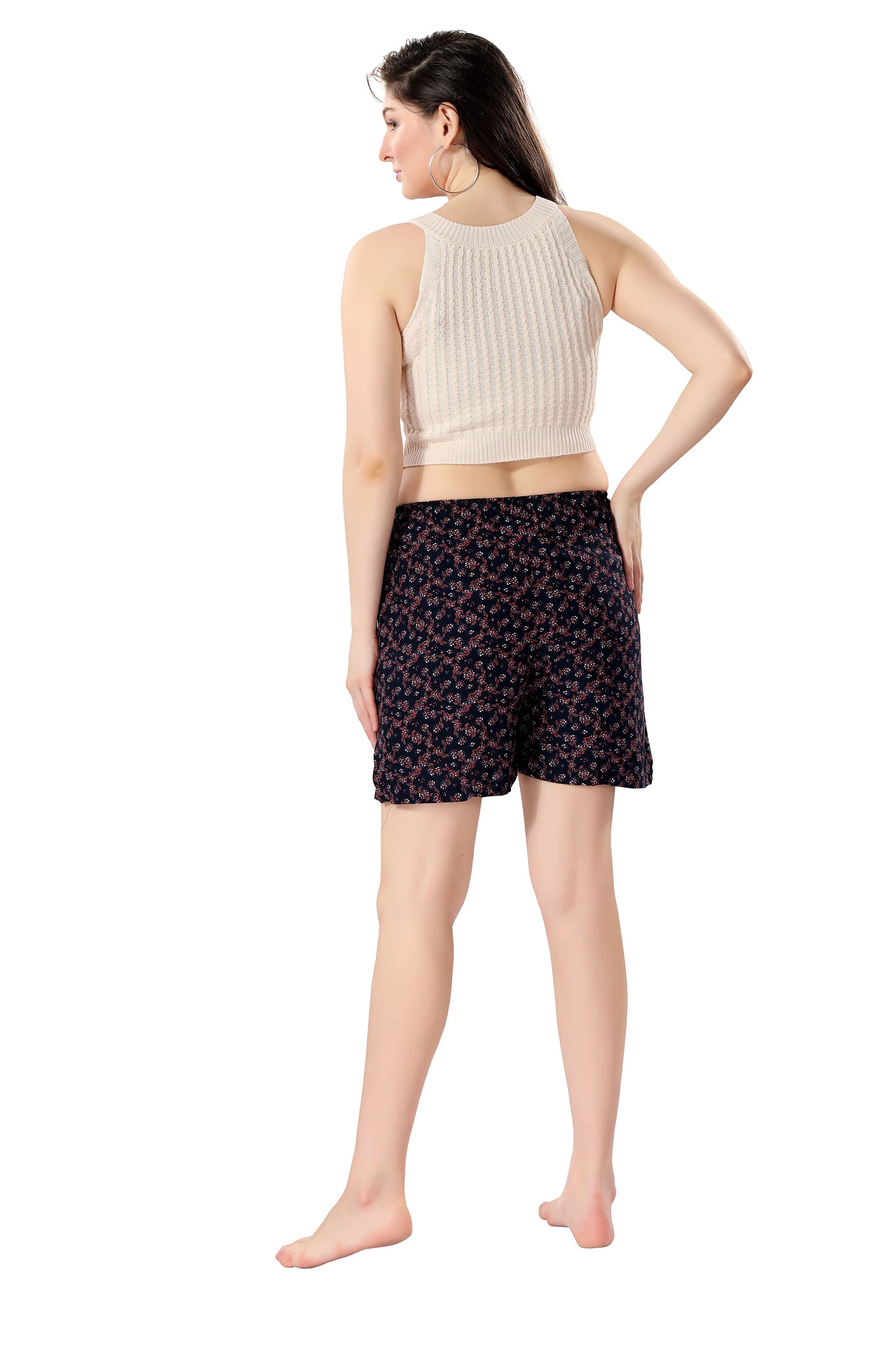 Premium Rayon Printed Women's Shorts For Casual Comfort