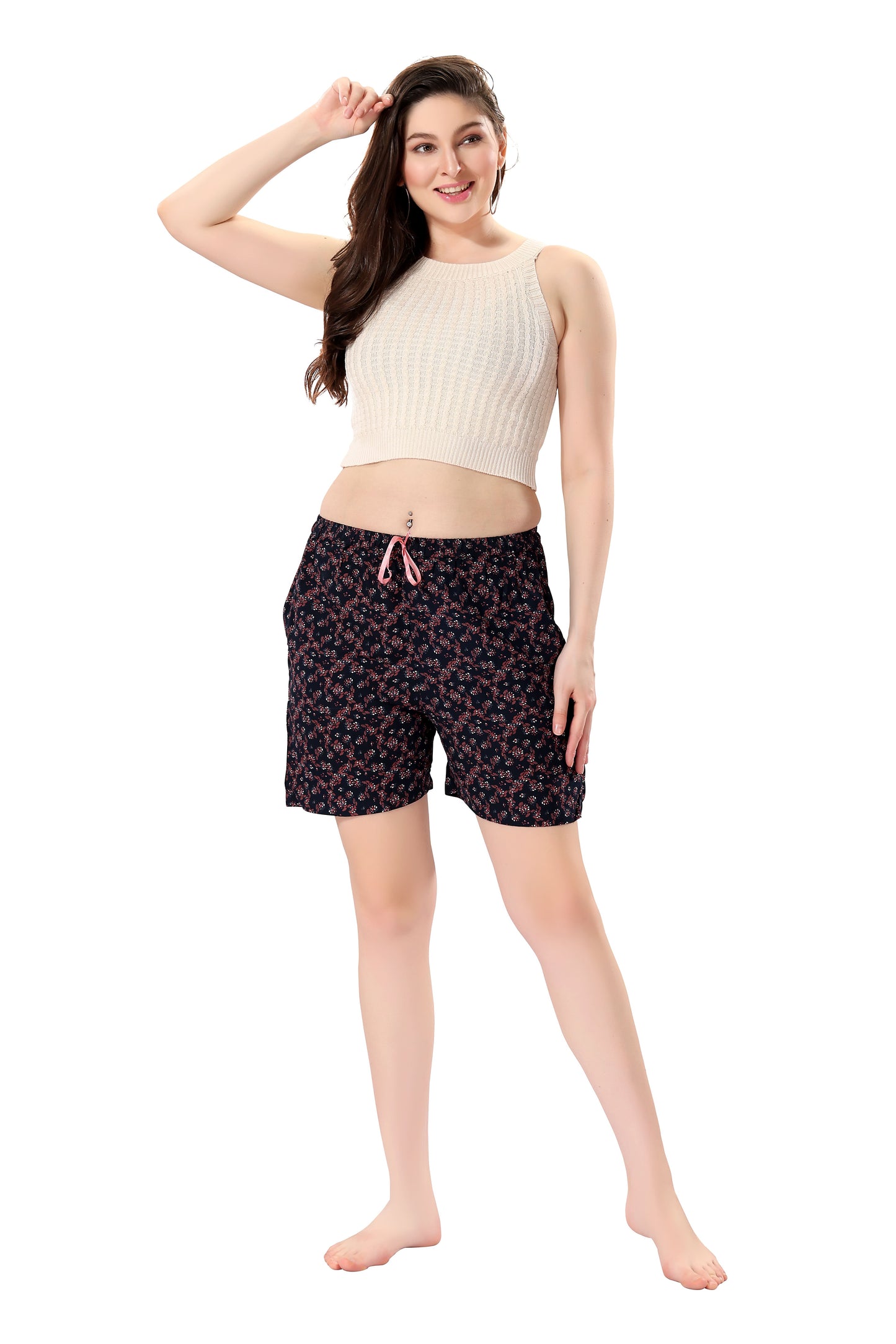 Premium Rayon Printed Women's Shorts For Casual Comfort