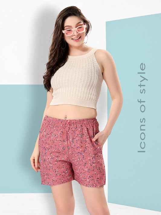 Women's Rayon Shorts With Trendy All-Over Prints