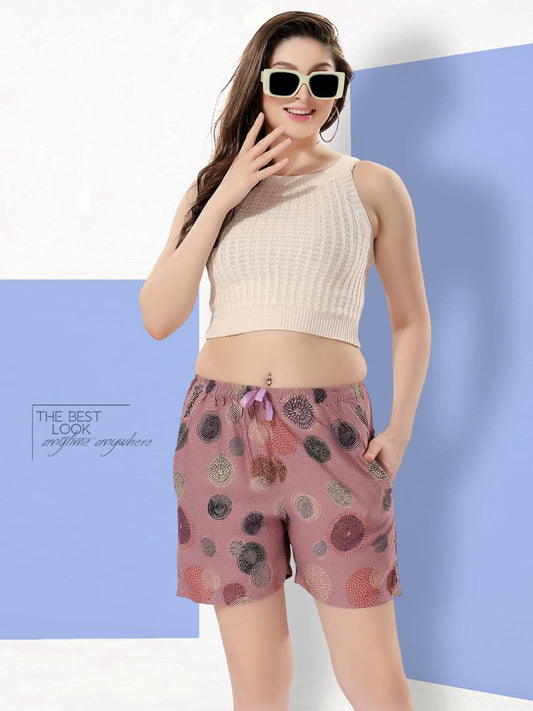 Women's Rayon Shorts With Trendy All-Over Prints