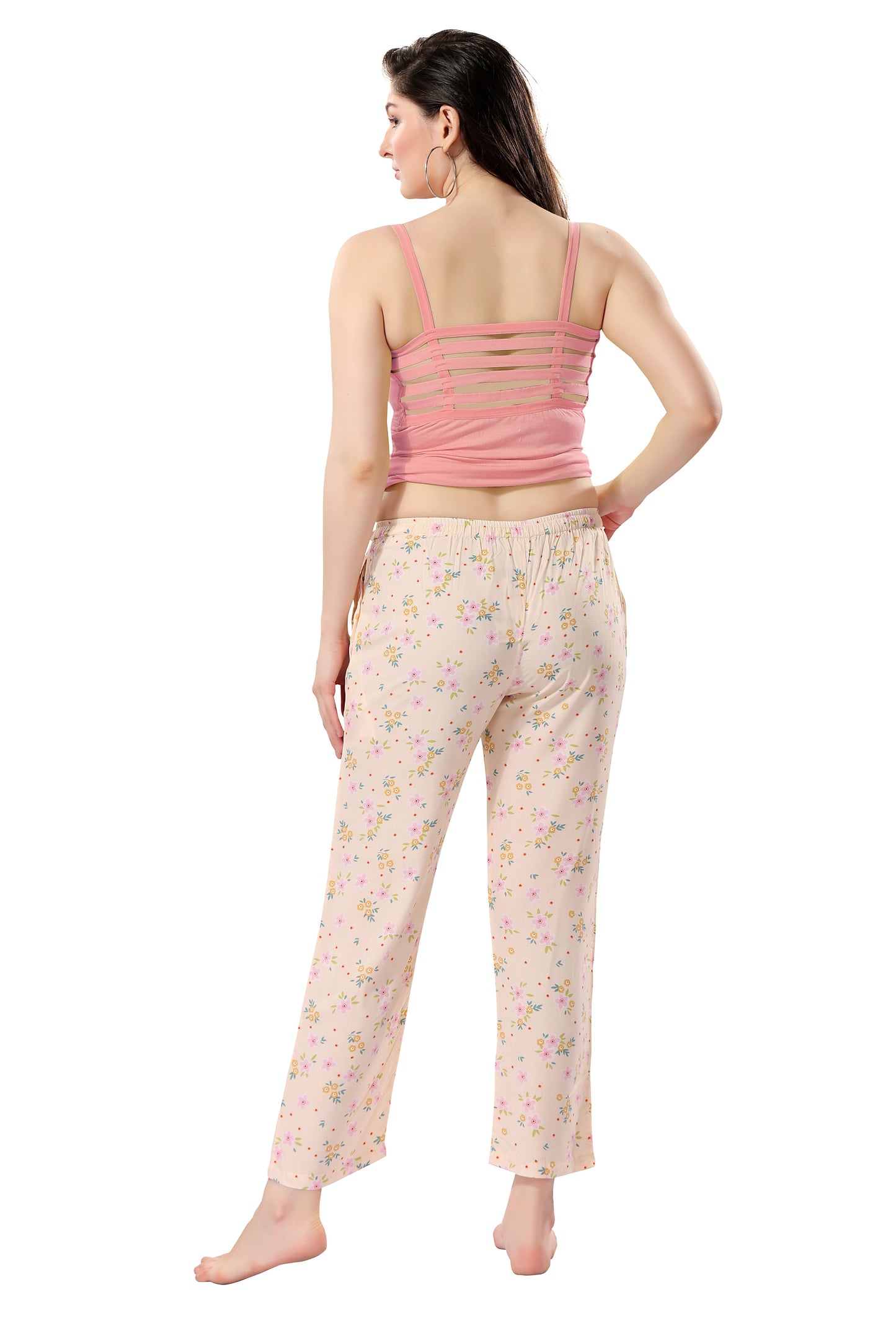 Women's Full-Length Premium Rayon Printed Pyjamas