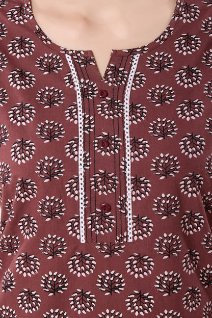 Women's Jaipuri Cotton Nighty