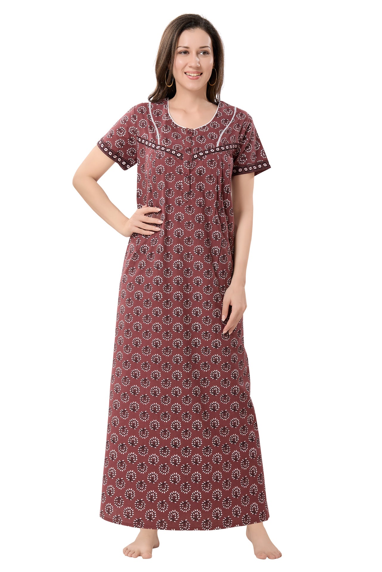 Women's Jaipuri Cotton Nighty